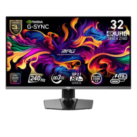 MSI MPG 322URX QD-OLED 31.5" QD-OLED 4K UHD 240Hz Gaming Monitor